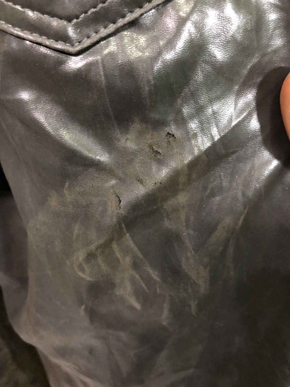 Leather Vintage Versace Classic V2 Leather Pants Size US 30 / EU 46 - 10 Thumbnail
