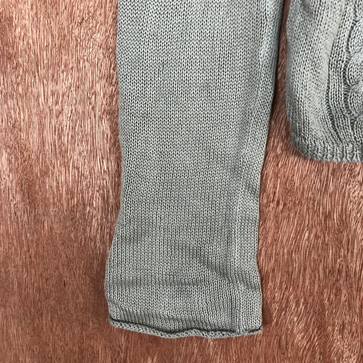 Homespun Knitwear DL J Press Grey faded aran isle cable Knitwear #c856 Size US M / EU 48-50 / 2 - 6 Thumbnail