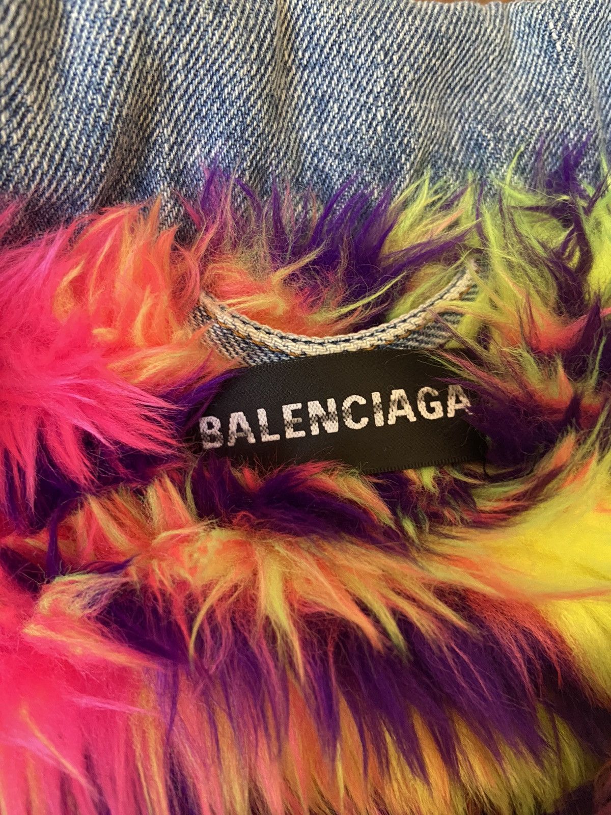 Balenciaga Balenciaga Runway Denim Fur Lined Vest Size US S / EU 44-46 / 1 - 5 Thumbnail