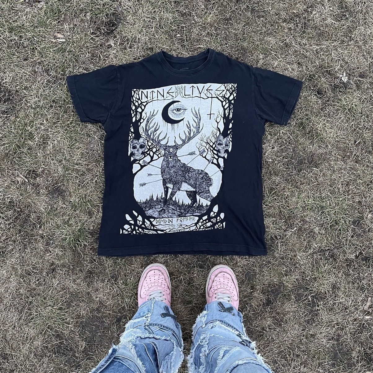 Band Tees Vintage 90s 666 Skulls Sexy Vamp Dead Face Horror Tee 90s Size US L / EU 52-54 / 3 - 1 Thumbnail