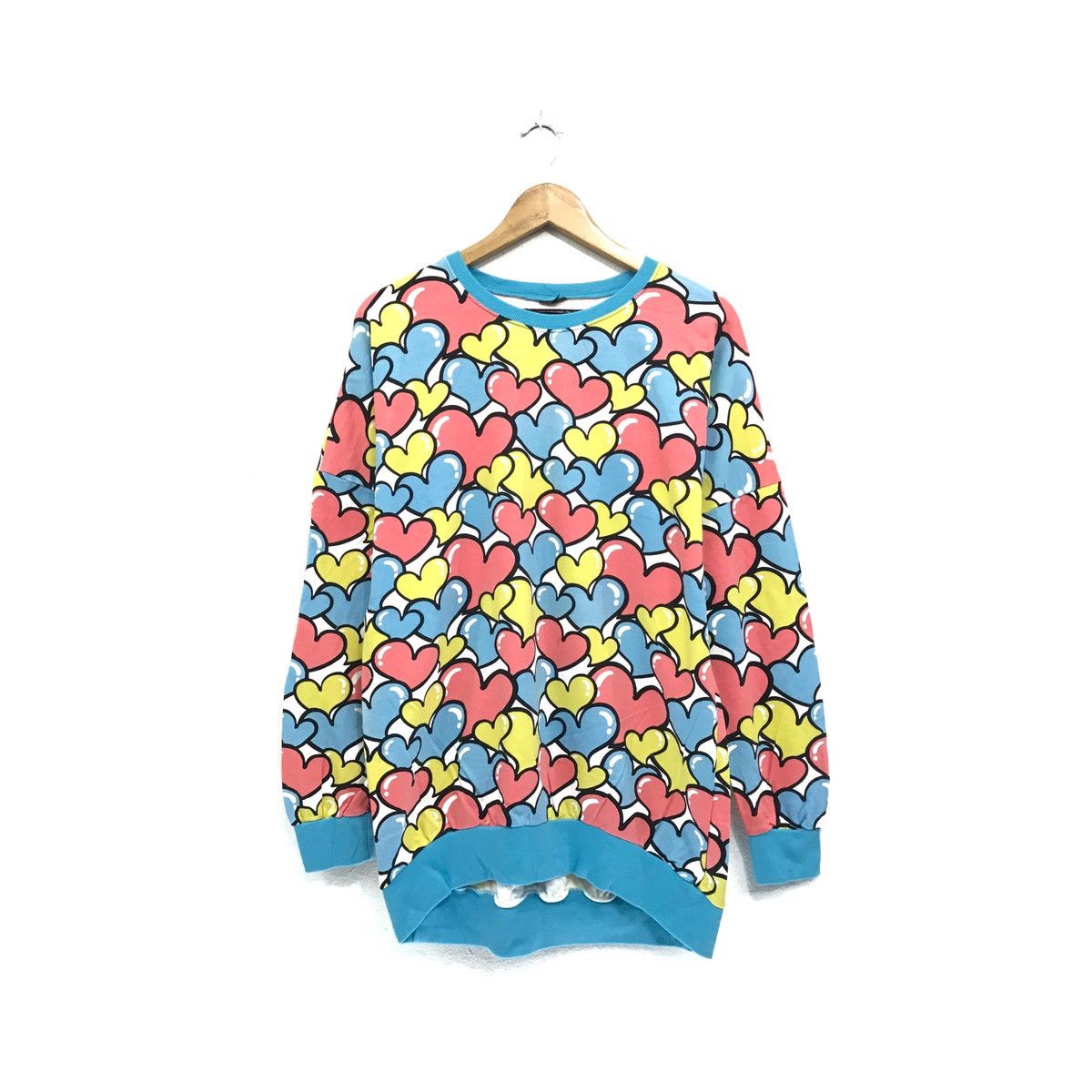 Vintage Sweatshirt Full Print Love Balloons