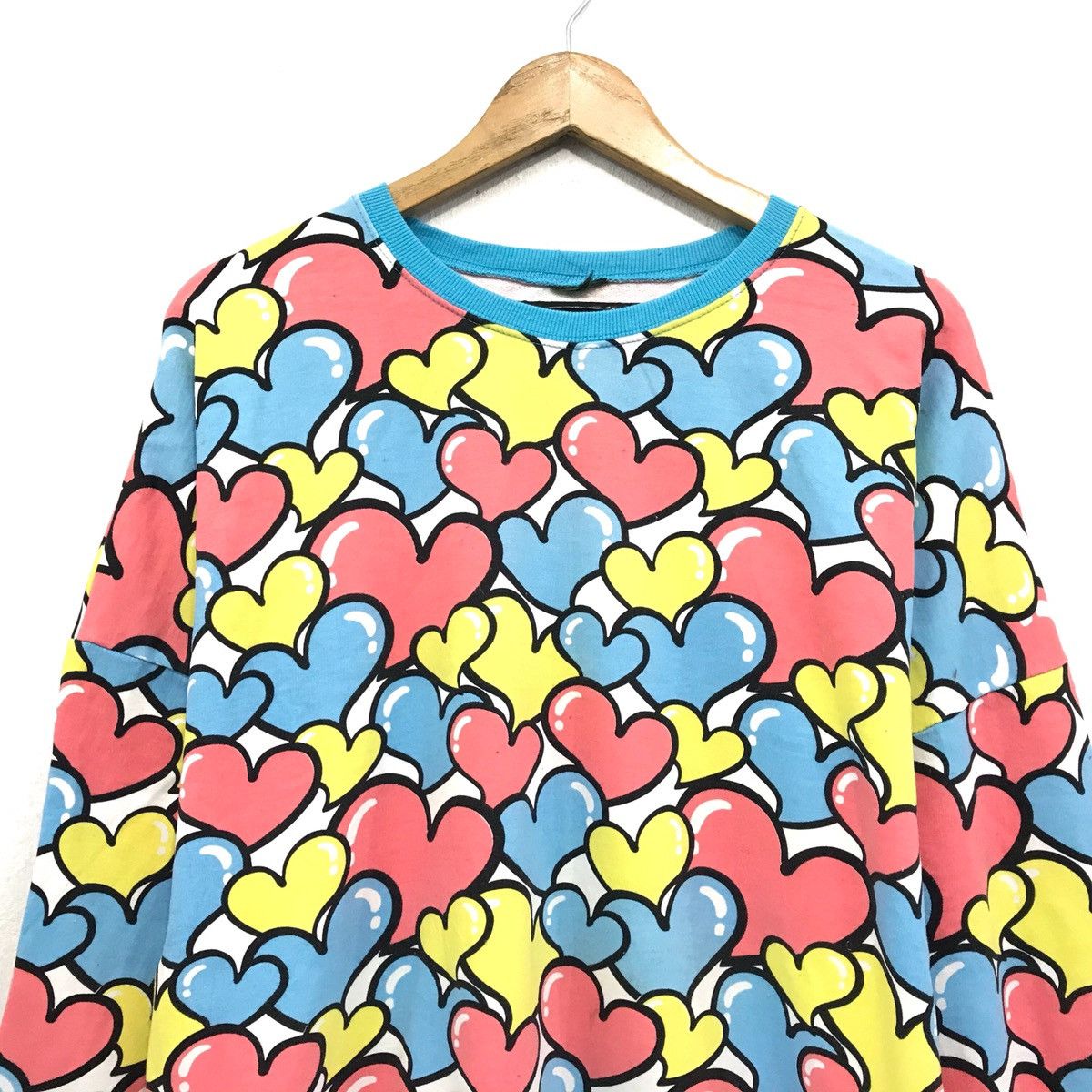 Japanese Brand × Vintage Vintage Sweatshirt Full Print Love Balloons Size US M / EU 48-50 / 2 - 3 Thumbnail