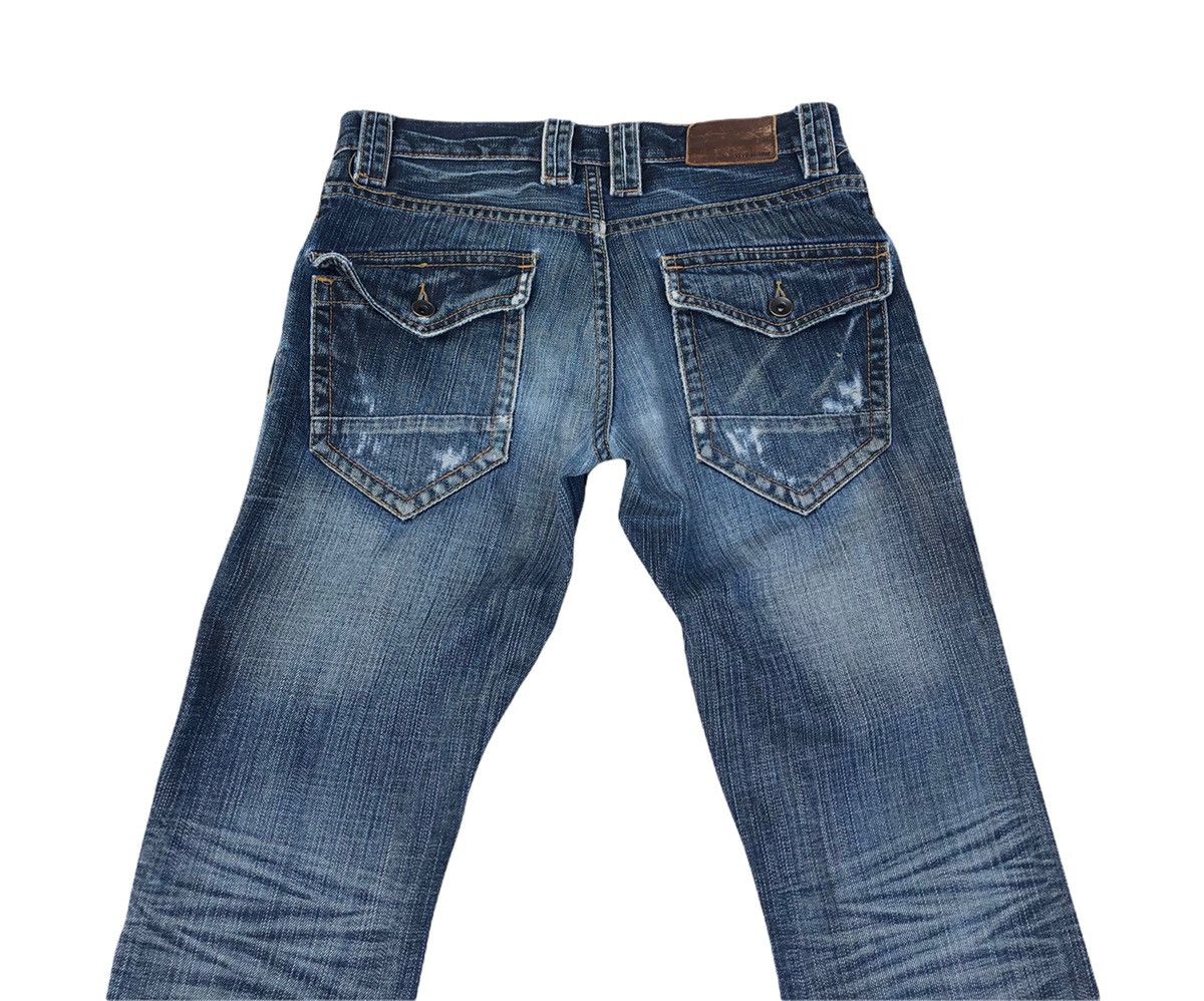 Japanese Brand Tete Homme Distressed Flare Jeans Size US 30 / EU 46 - 7 Thumbnail