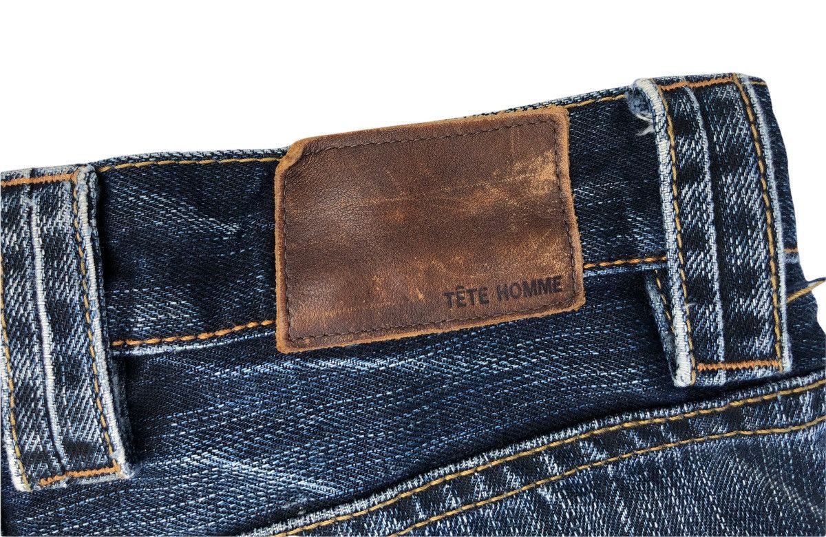 Japanese Brand Tete Homme Distressed Flare Jeans Size US 30 / EU 46 - 5 Thumbnail
