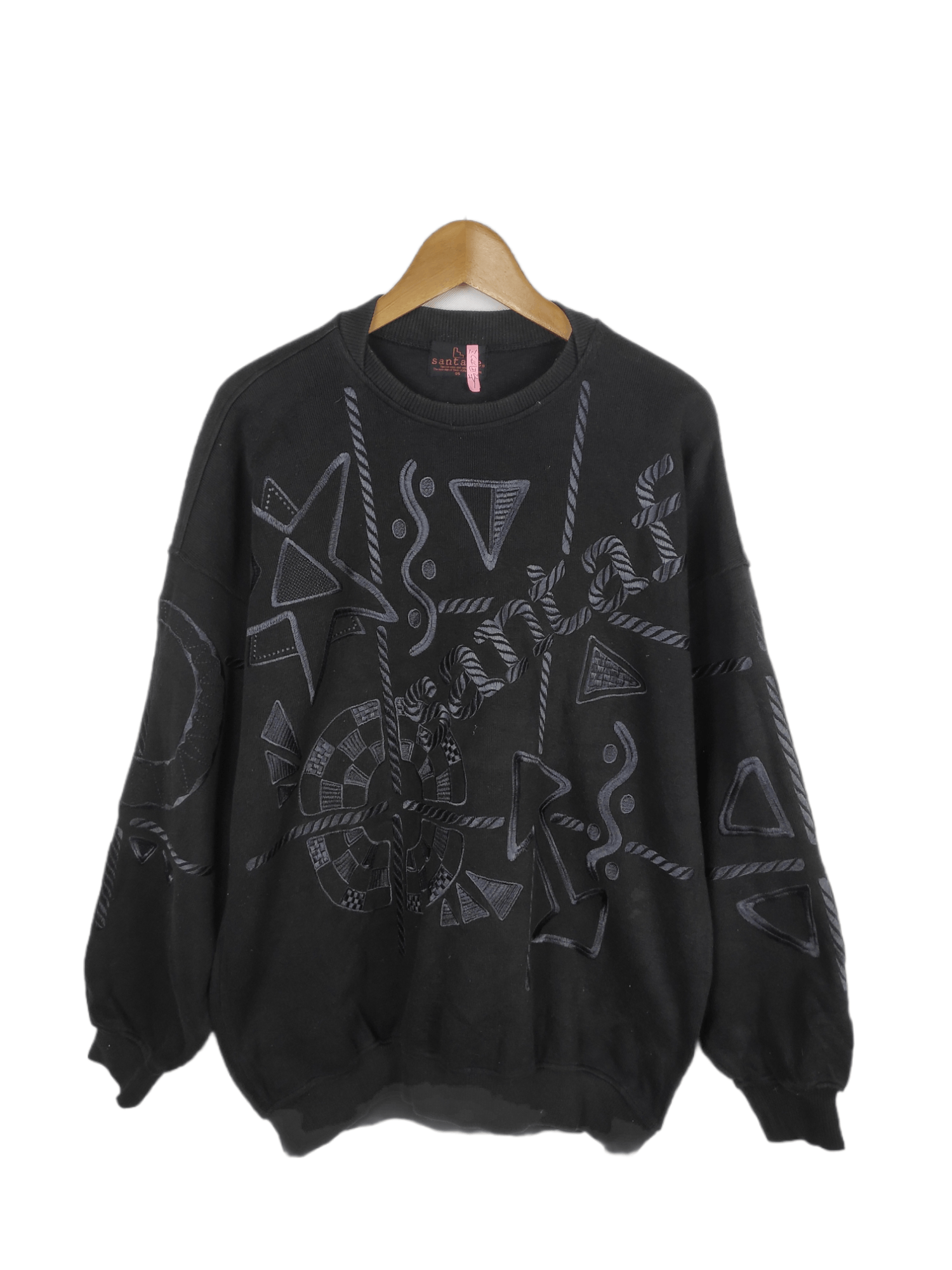 image of Vintage Santa Fee Ovp Embroided Spell Out Sweatshirt, Men's (Size XL)