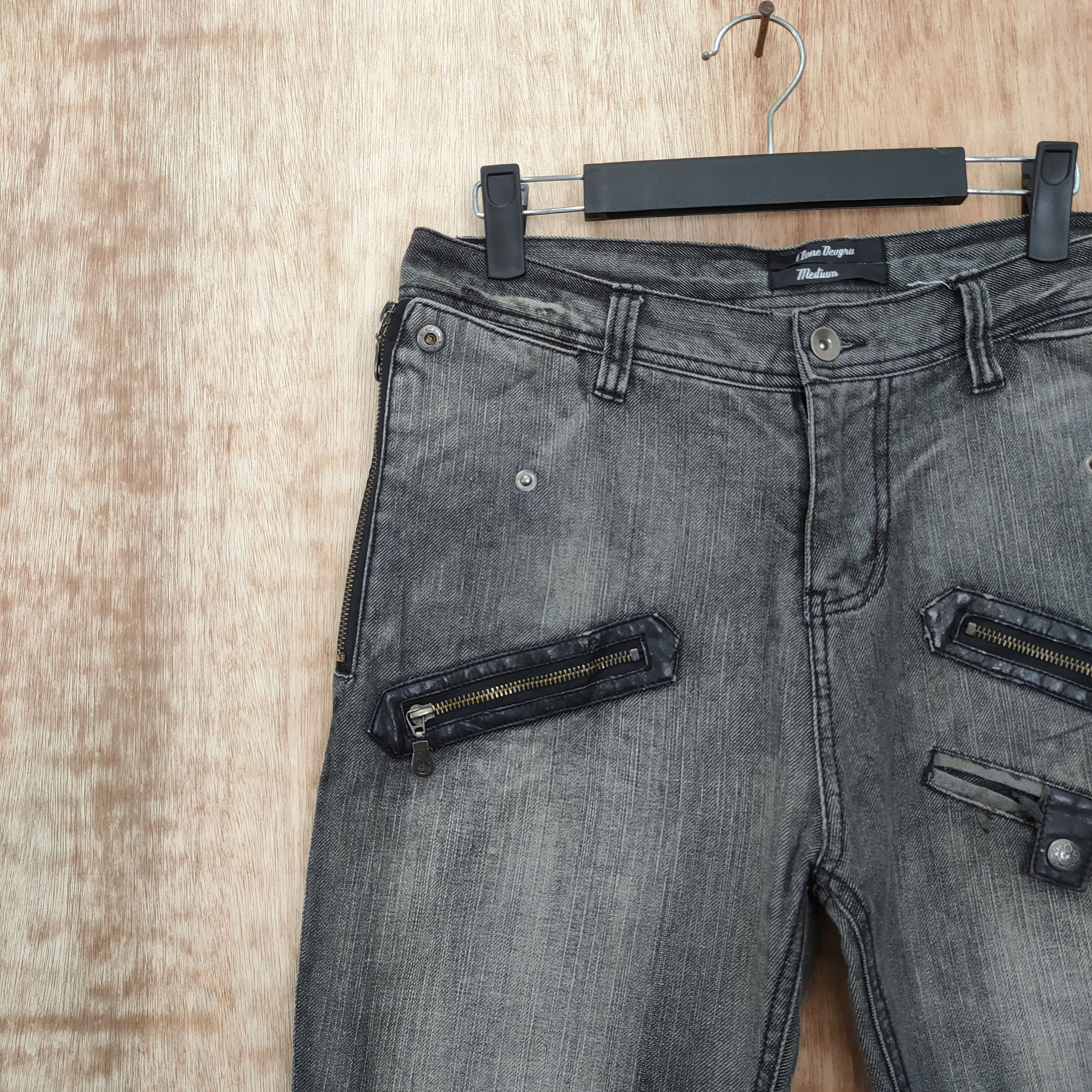 Japanese Brand VINTAGE CLONE DEUGRO BUCKLE BACK JEANS PANTS Size US 31 - 10 Thumbnail