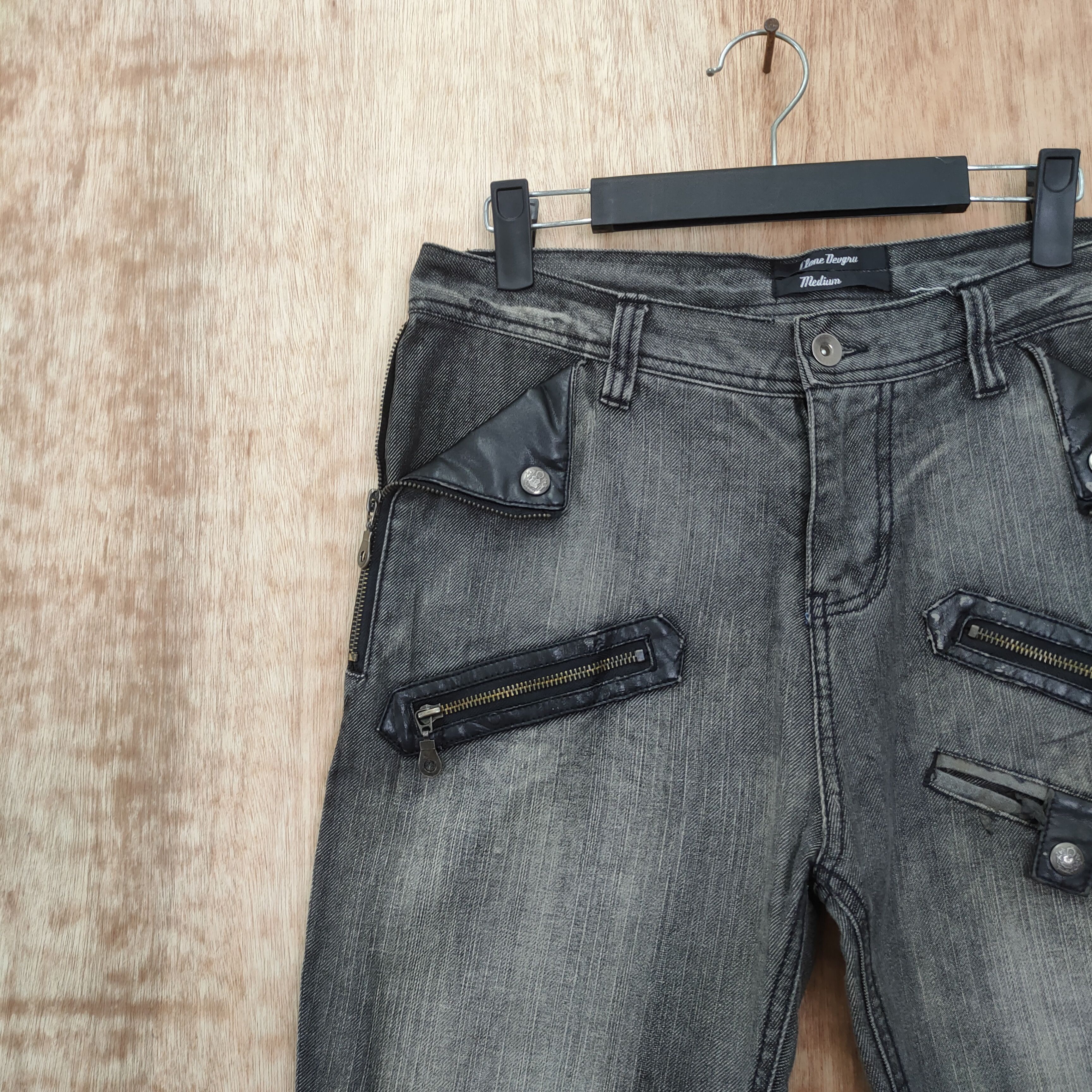 Japanese Brand VINTAGE CLONE DEUGRO BUCKLE BACK JEANS PANTS Size US 31 - 8 Thumbnail