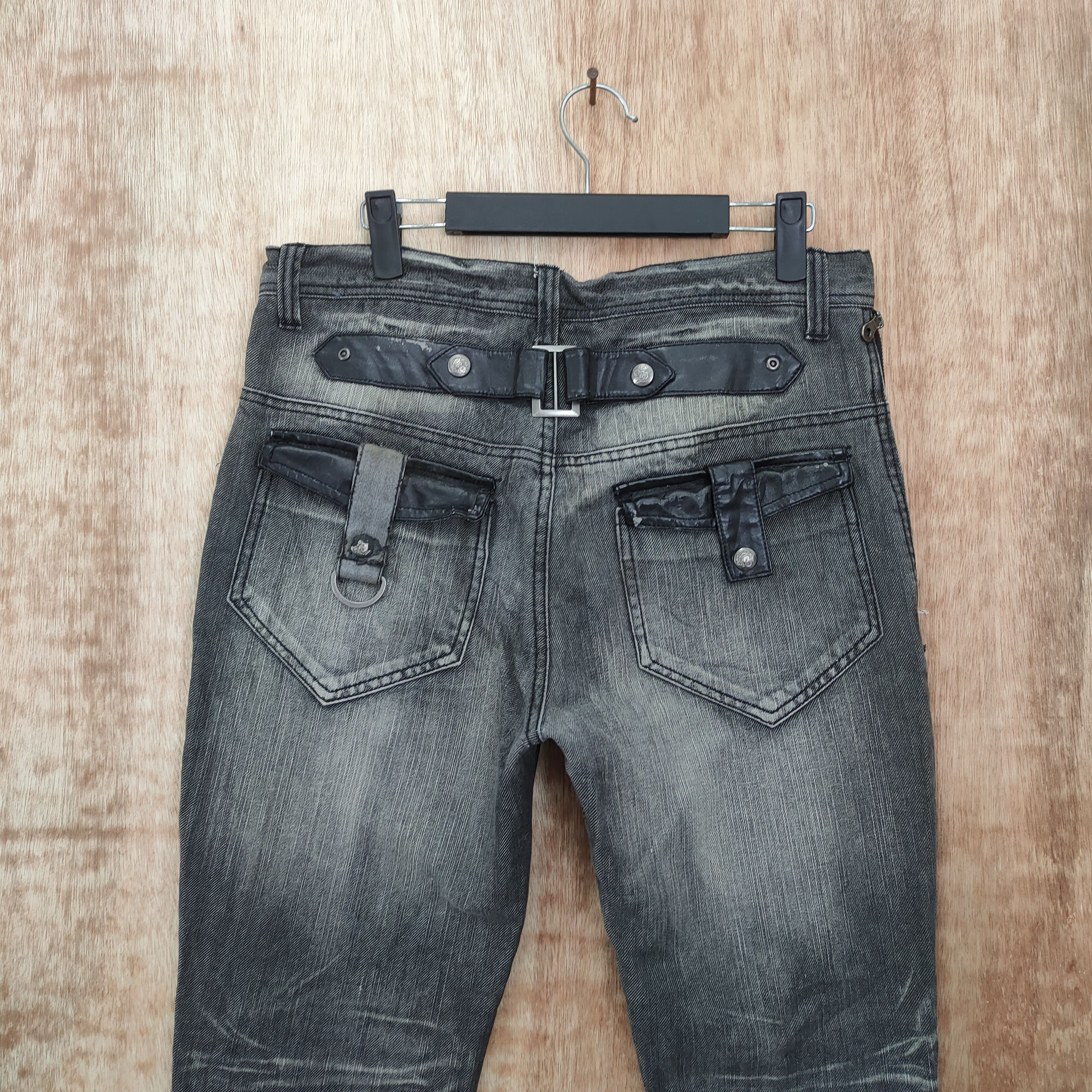 Japanese Brand VINTAGE CLONE DEUGRO BUCKLE BACK JEANS PANTS Size US 31 - 5 Thumbnail