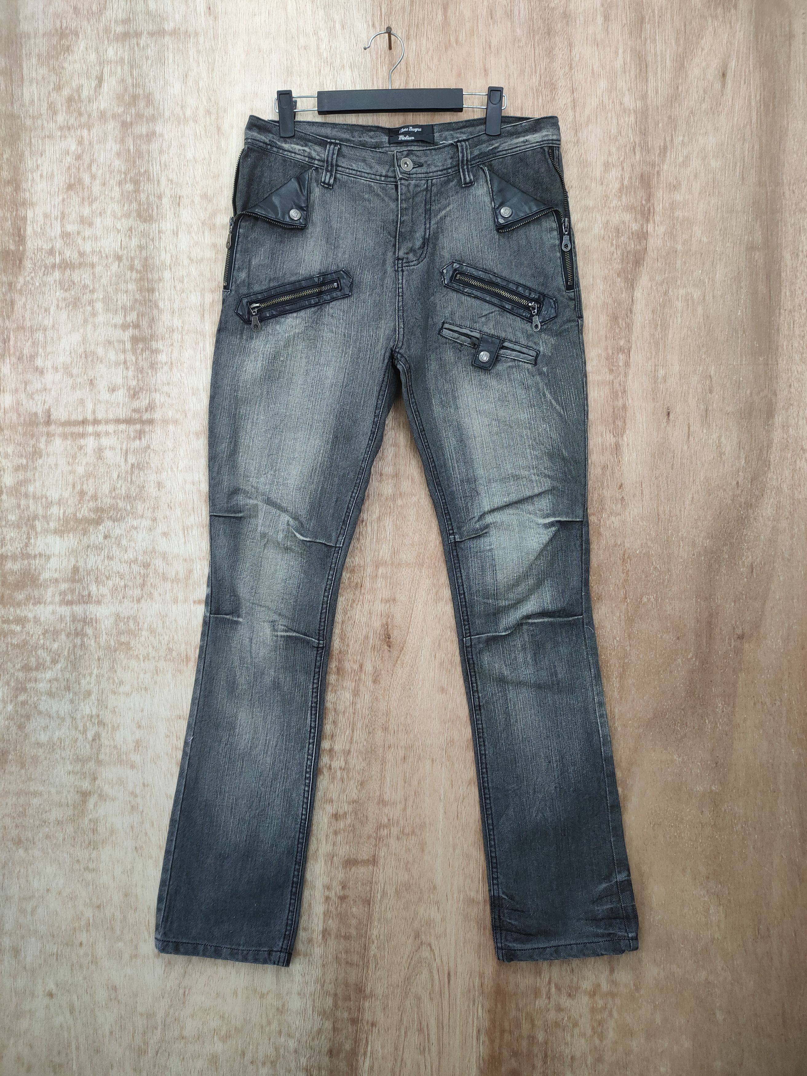 Japanese Brand VINTAGE CLONE DEUGRO BUCKLE BACK JEANS PANTS Size US 31 - 1 Thumbnail
