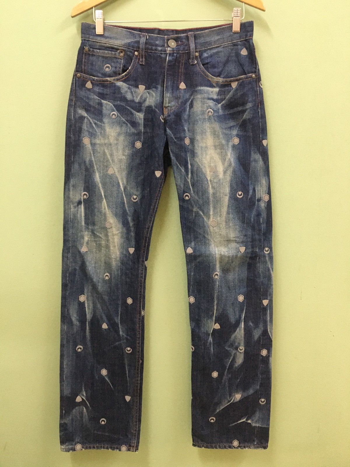 Hysteric Glamour × Takeo Kikuchi TK MIXPICE - RELAXED FIT WASHED ALLOVER EMBROIDERED LOGO Size US 30 / EU 46 - 2 Thumbnail