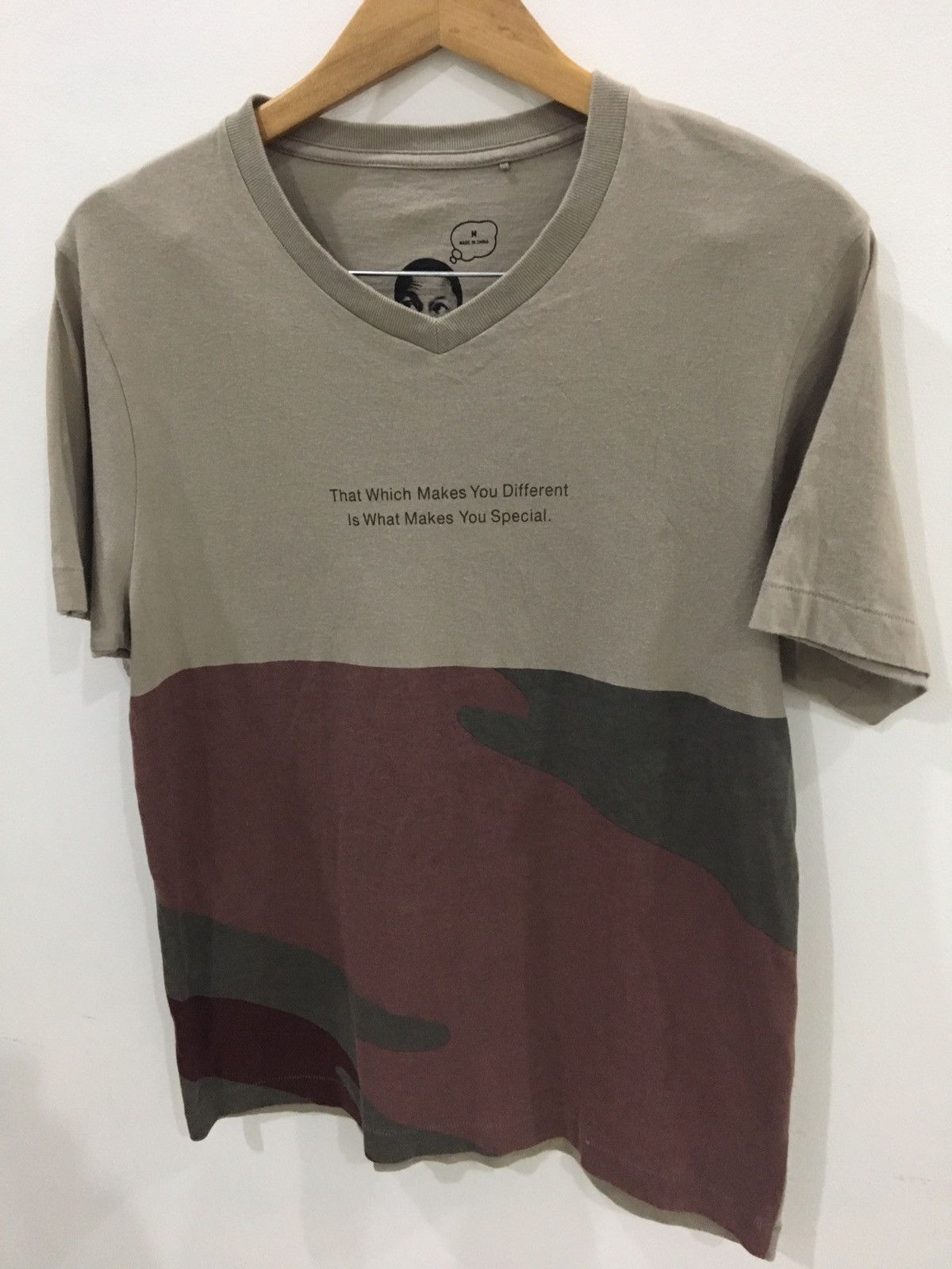Pharrell PHARRELL WILLIAMS - I AM OTHER CAMO V-NECK T-SHIRT Size US M / EU 48-50 / 2 - 2 Thumbnail