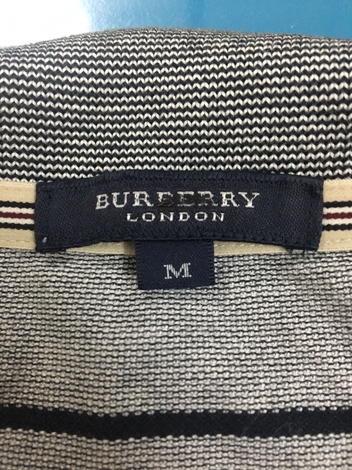 Burberry BURBERRY - LONDON STRIPE POLO TEE Size US M / EU 48-50 / 2 - 6 Thumbnail
