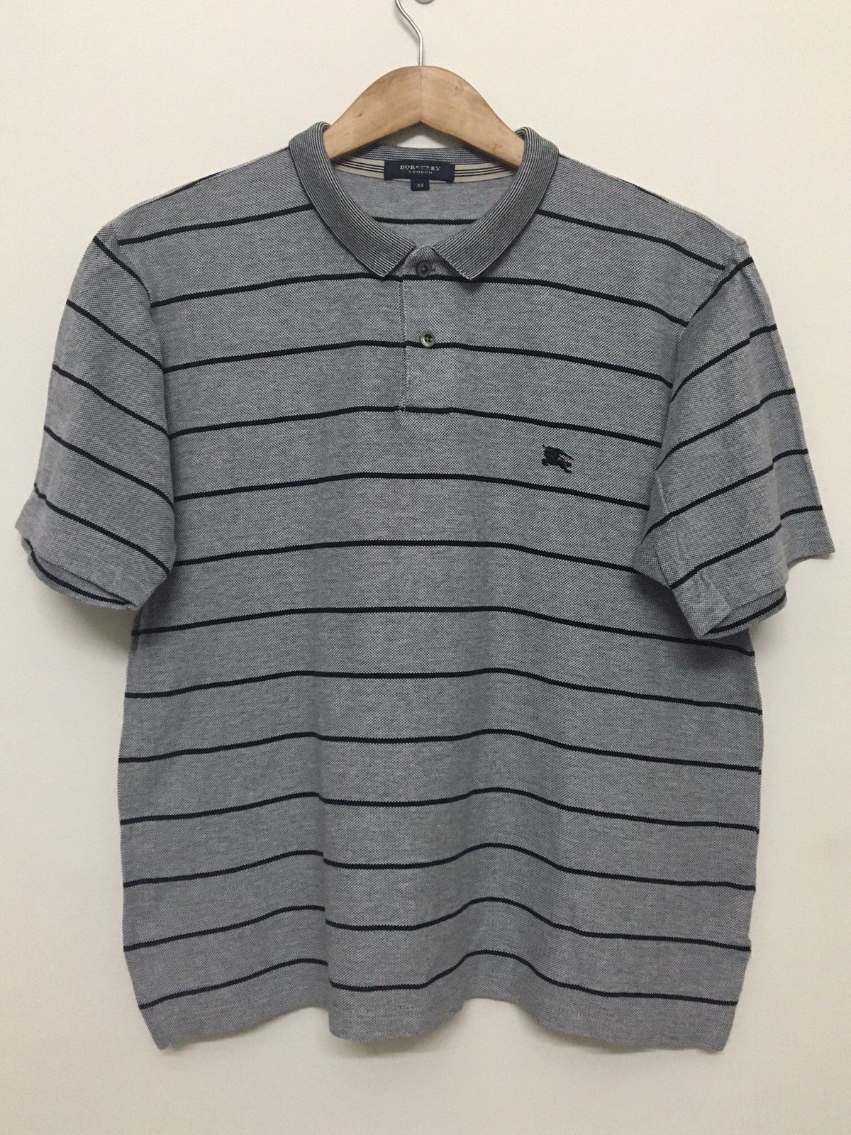 Burberry BURBERRY - LONDON STRIPE POLO TEE Size US M / EU 48-50 / 2 - 1 Thumbnail