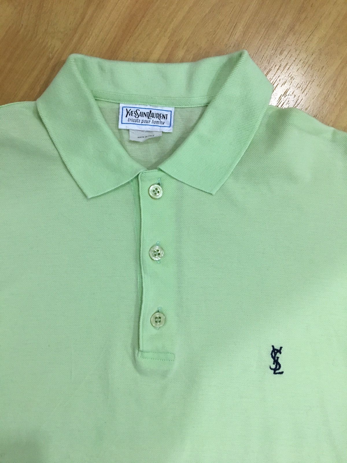 Yves Saint Laurent YVES SAINT LAURENT - SMALL CHEST EMBROIDERED LOGO TEES Size US L / EU 52-54 / 3 - 1 Thumbnail