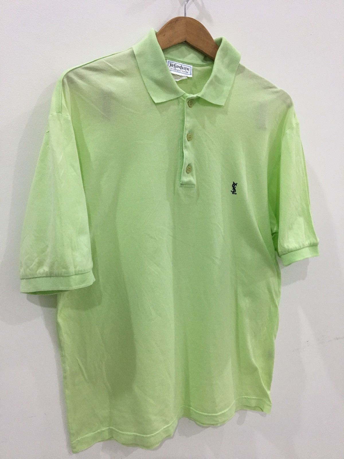 Yves Saint Laurent YVES SAINT LAURENT - SMALL CHEST EMBROIDERED LOGO TEES Size US L / EU 52-54 / 3 - 3 Thumbnail