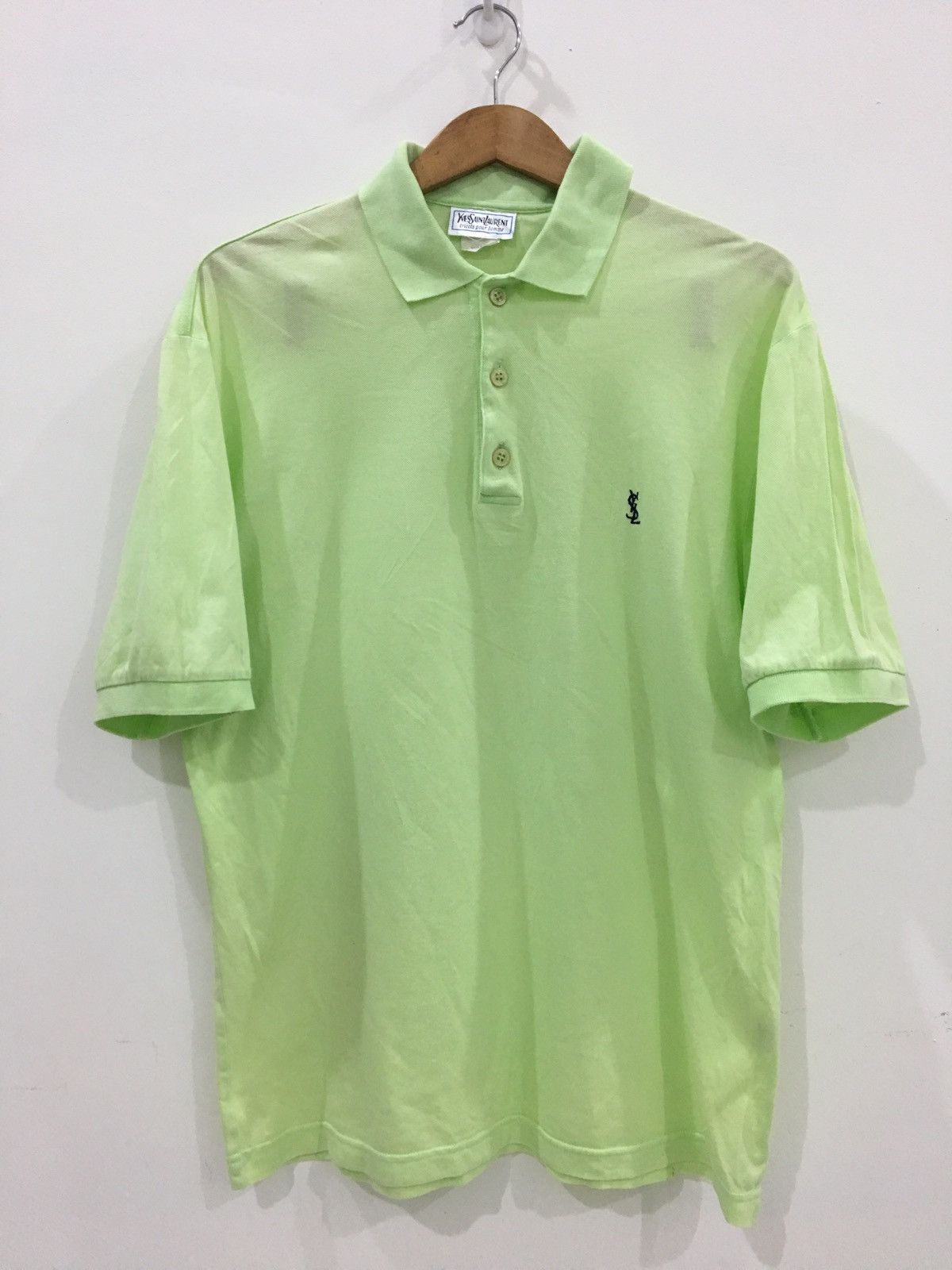 Yves Saint Laurent YVES SAINT LAURENT - SMALL CHEST EMBROIDERED LOGO TEES Size US L / EU 52-54 / 3 - 2 Thumbnail