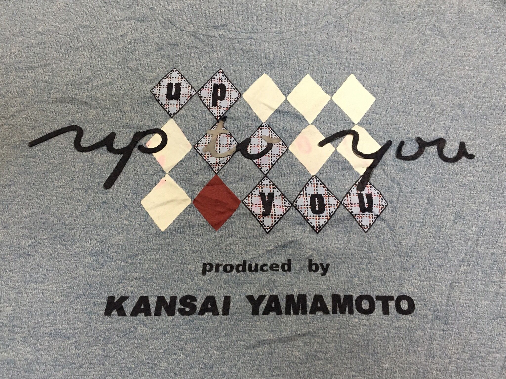 Designer KANSAI YAMAMOTO - BIG BACK LOGO BLUE T-SHIRT Size US L / EU 52-54 / 3 - 3 Thumbnail