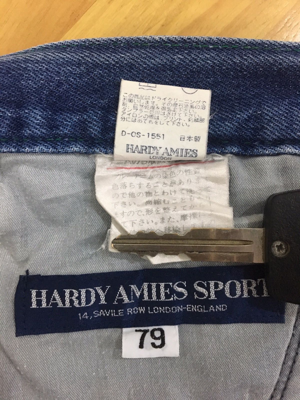 Designer × Hardy Amies REGULAR STRAIGHT FIT JEANS / EMBROIDERED BACKPOCKET LOGO Size US 32 / EU 48 - 14 Thumbnail