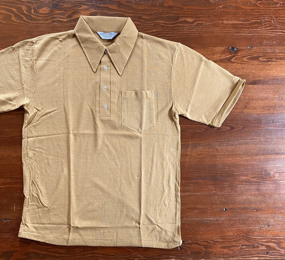 Retrofit Vintage New 70’s Premium Collection Mod Brown Knit Polo Size US L / EU 52-54 / 3 - 1 Thumbnail