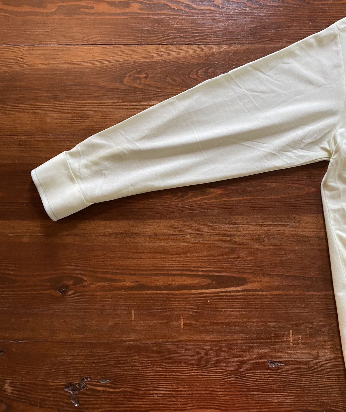 Retrofit Vintage 70’s Cream Polyester Long Sleeve Square Button Up Size US XL / EU 56 / 4 - 11 Thumbnail