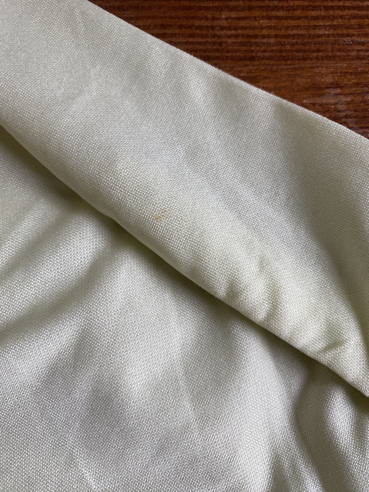 Retrofit Vintage 70’s Cream Polyester Long Sleeve Square Button Up Size US XL / EU 56 / 4 - 15 Thumbnail