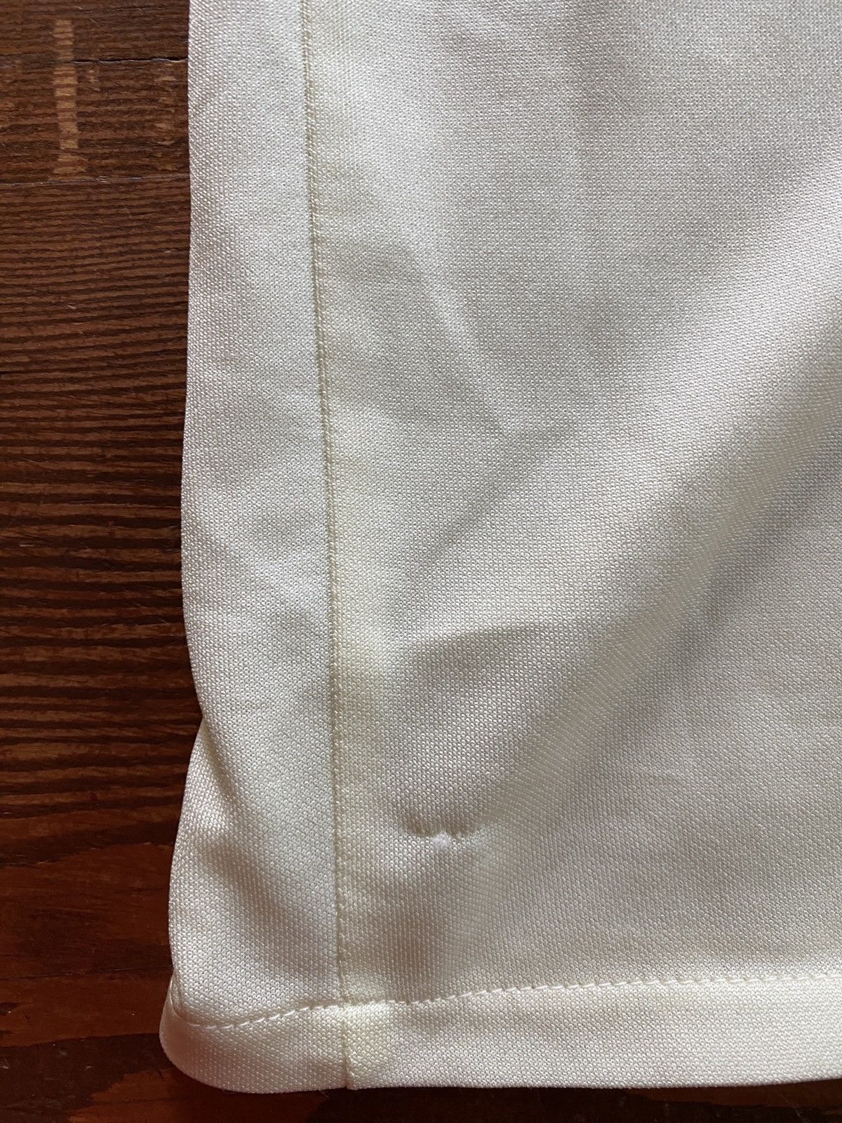 Retrofit Vintage 70’s Cream Polyester Long Sleeve Square Button Up Size US XL / EU 56 / 4 - 18 Thumbnail