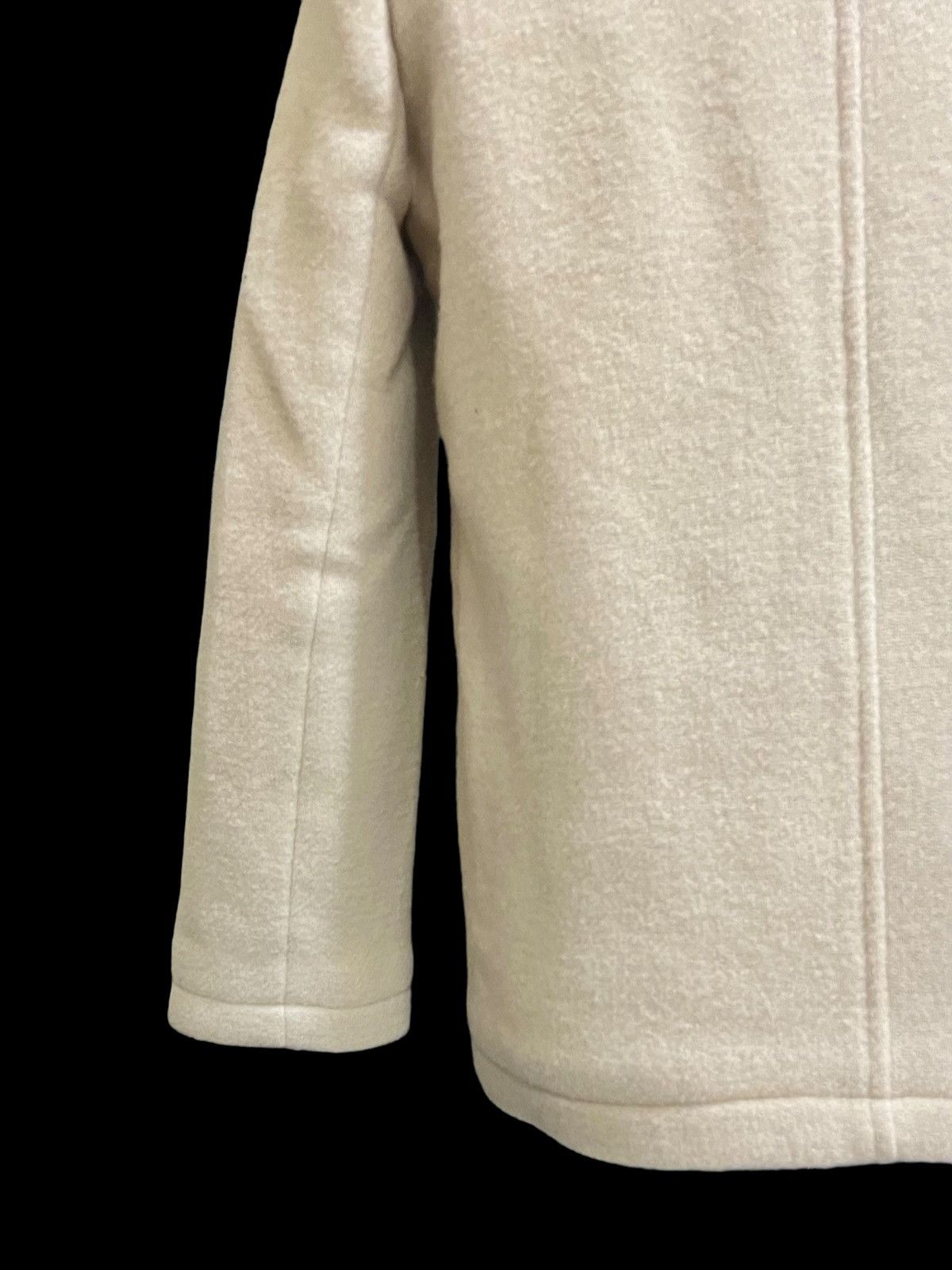 Designer × Japanese Brand 🔥NEED GONE🔥FRAY ID CASUAL WEAR CREAM WOOL PEACOAT FUR COLLAR Size S / US 4 / IT 40 - 10 Thumbnail