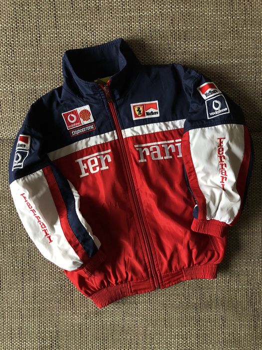 Vintage Ferrari Michael Schumacher Marlboro F1 Racing Kids Jacket