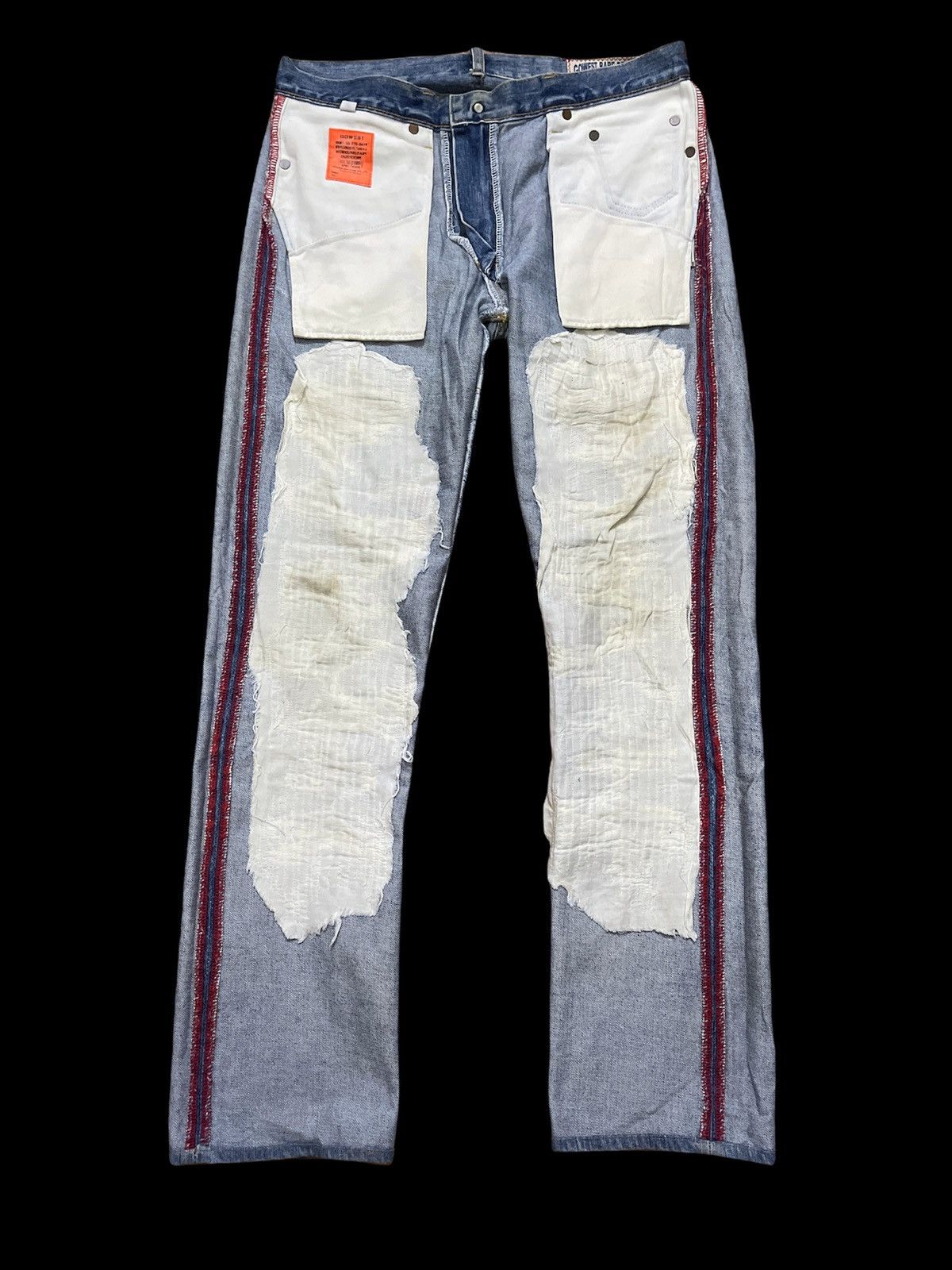 Japanese Brand Rare Distressed Gowest Genius Design Jeans Size US 32 / EU 48 - 5 Thumbnail