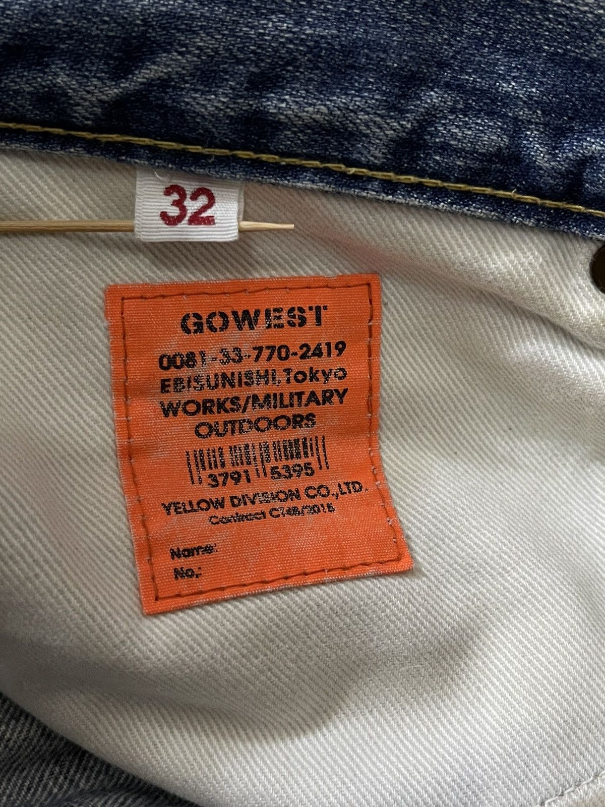 Japanese Brand Rare Distressed Gowest Genius Design Jeans Size US 32 / EU 48 - 13 Thumbnail