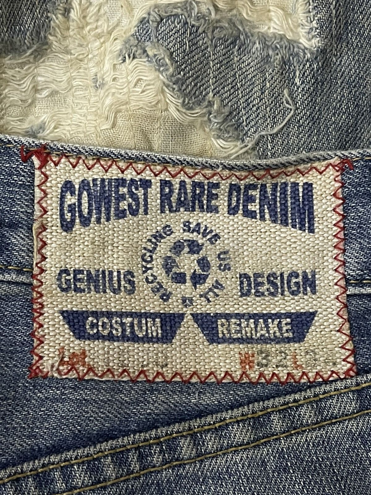 Japanese Brand Rare Distressed Gowest Genius Design Jeans Size US 32 / EU 48 - 8 Thumbnail