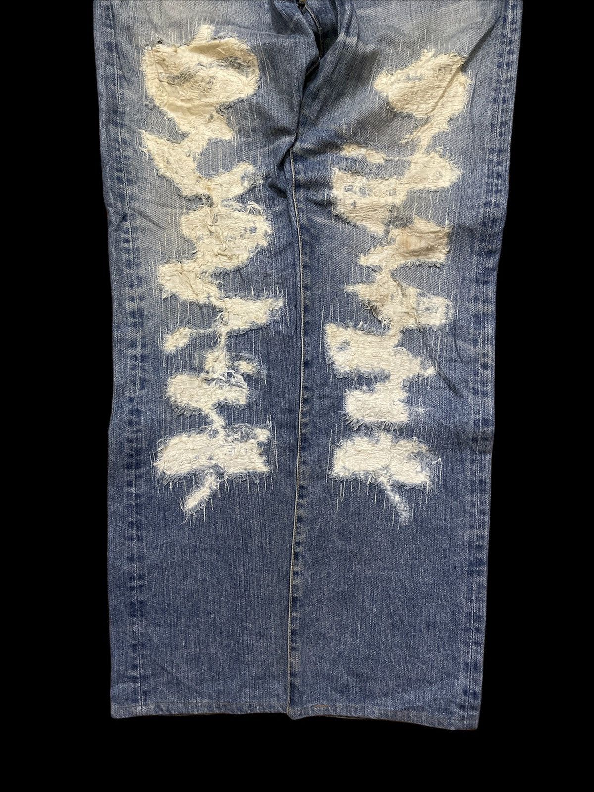 Japanese Brand Rare Distressed Gowest Genius Design Jeans Size US 32 / EU 48 - 2 Thumbnail