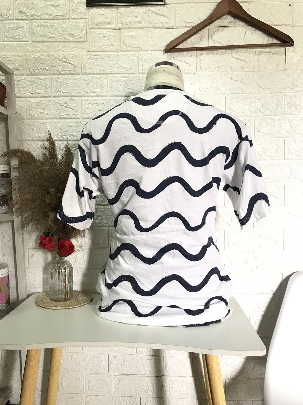 Japanese Brand × Vintage THINKING MU STRIPE TEE Size US M / EU 48-50 / 2 - 2 Thumbnail