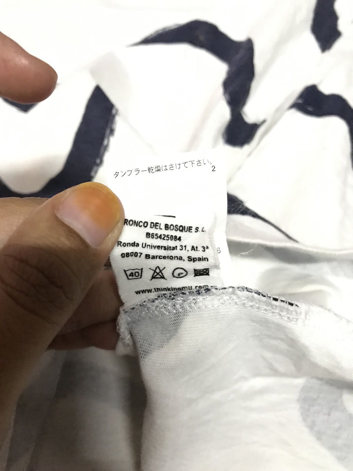 Japanese Brand × Vintage THINKING MU STRIPE TEE Size US M / EU 48-50 / 2 - 8 Thumbnail