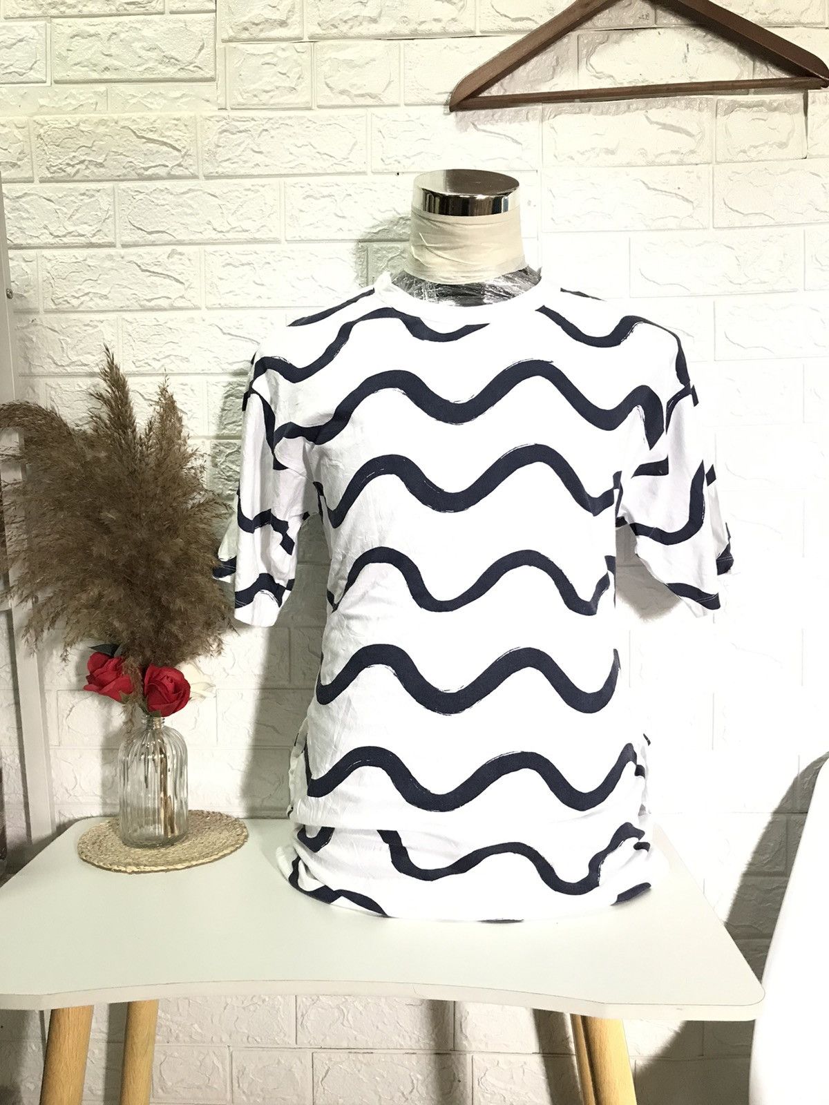 Japanese Brand × Vintage THINKING MU STRIPE TEE Size US M / EU 48-50 / 2 - 1 Thumbnail