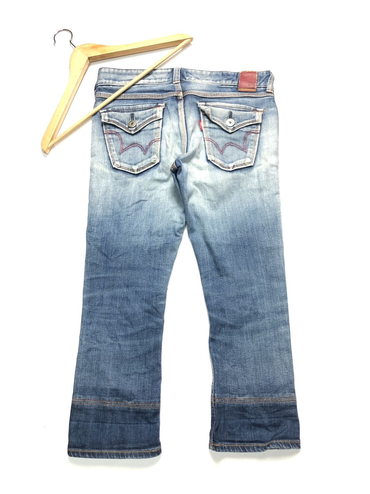 Edwin × Vintage VINTAGE EDWIN SELVEDGE SHORT QUARTER DISTRESSED FOR G1RL Size US 30 / EU 46 - 9 Thumbnail