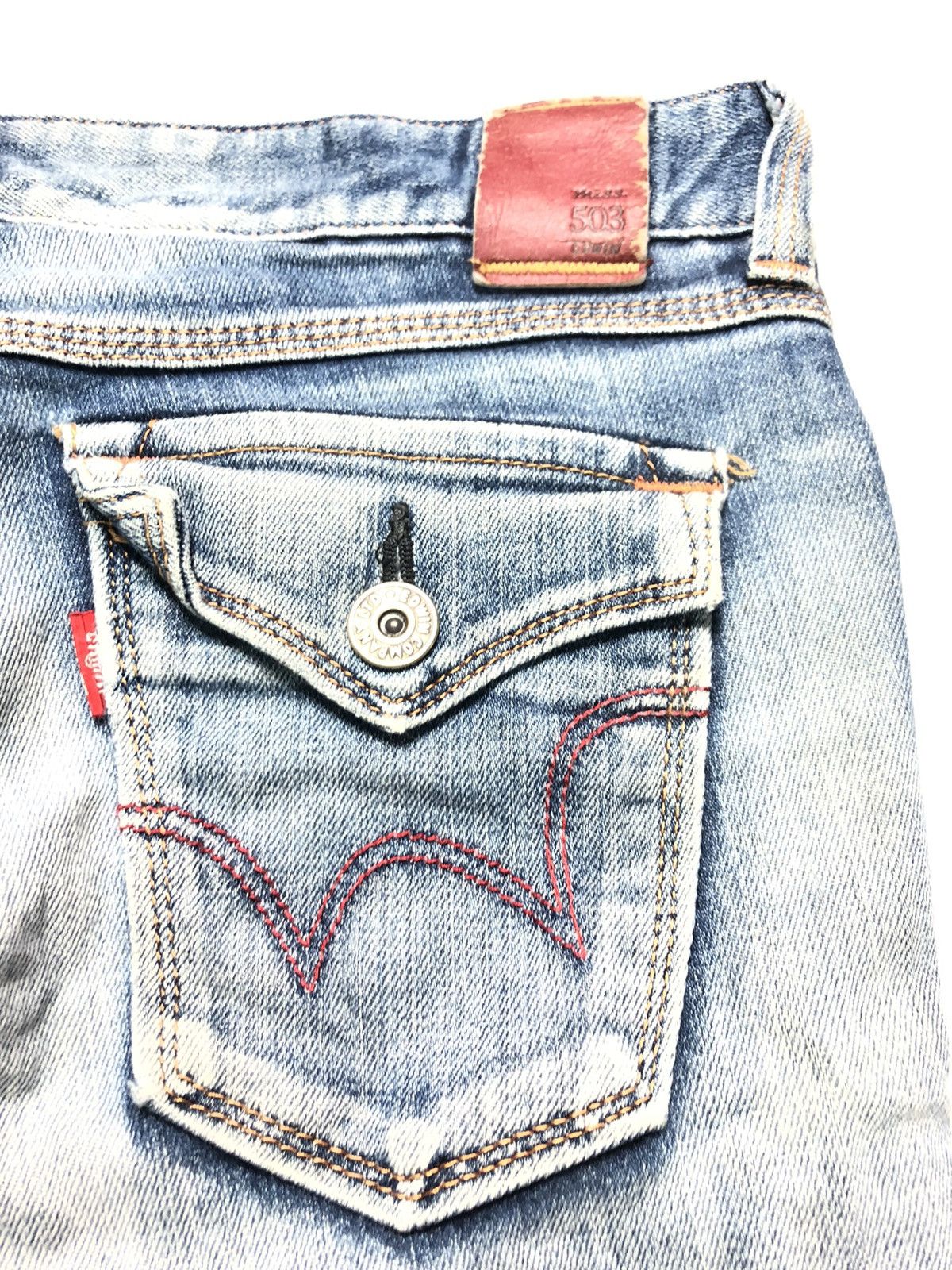 Edwin × Vintage VINTAGE EDWIN SELVEDGE SHORT QUARTER DISTRESSED FOR G1RL Size US 30 / EU 46 - 11 Thumbnail