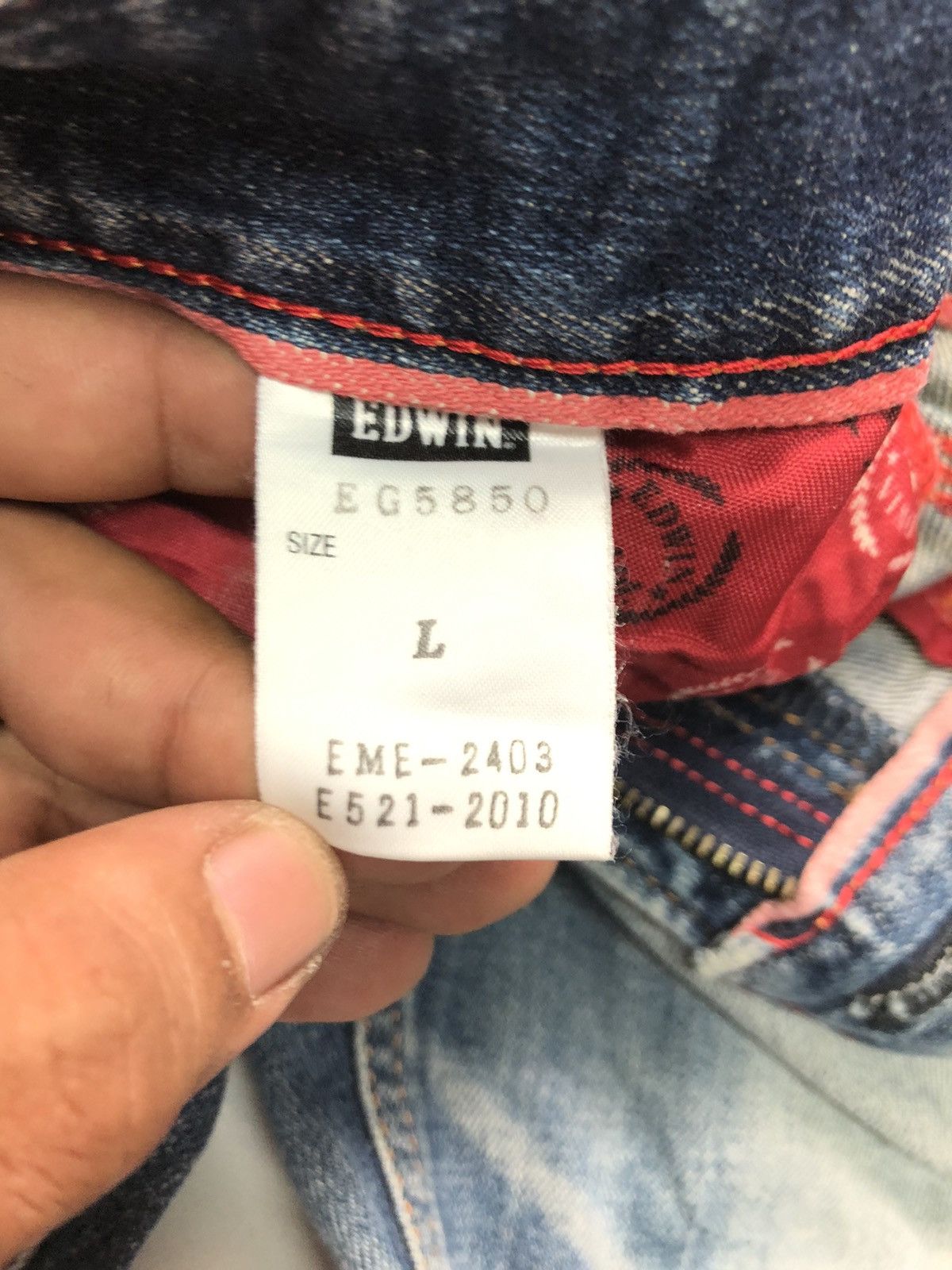 Edwin × Vintage VINTAGE EDWIN SELVEDGE SHORT QUARTER DISTRESSED FOR G1RL Size US 30 / EU 46 - 6 Thumbnail