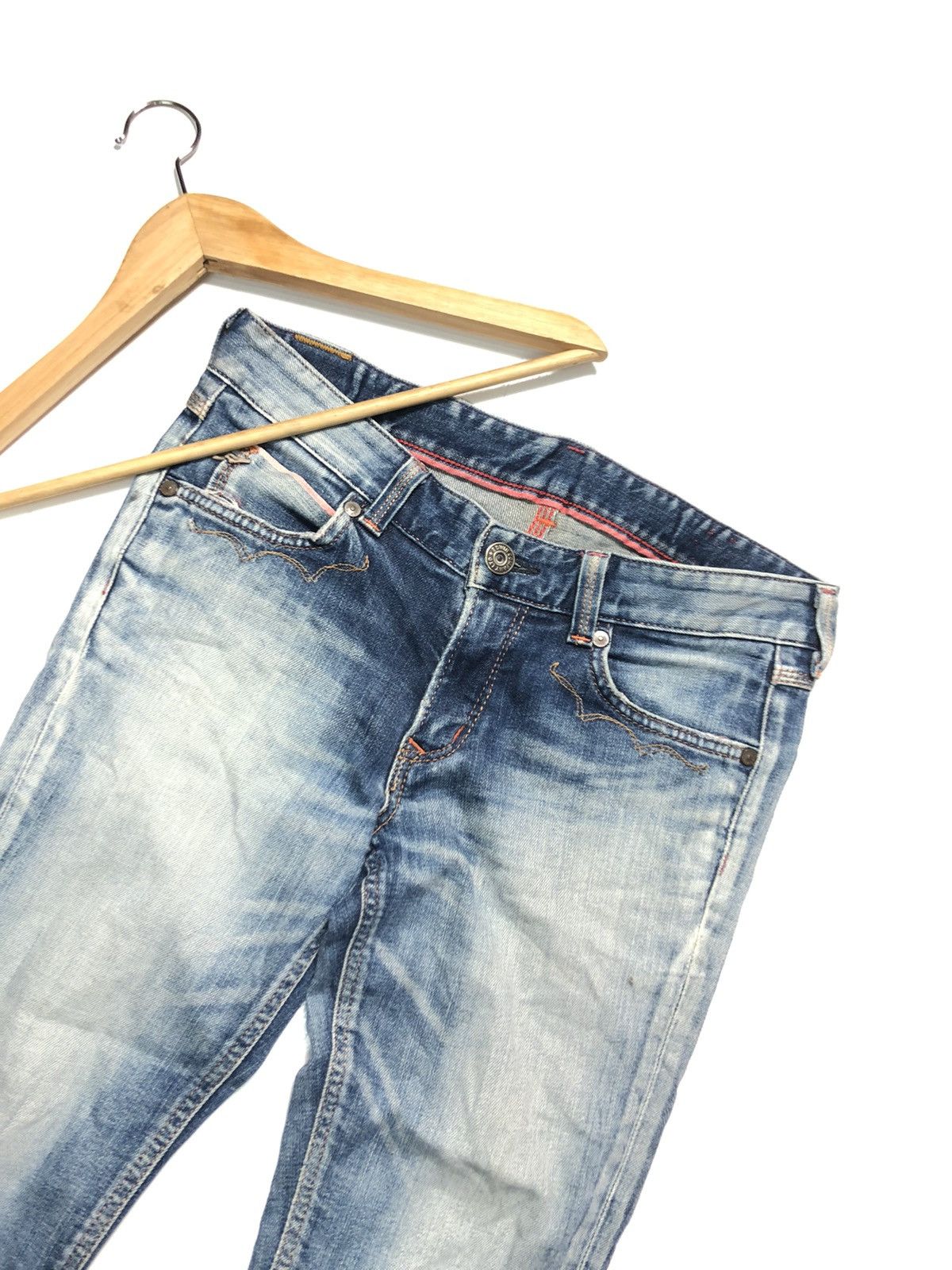 Edwin × Vintage VINTAGE EDWIN SELVEDGE SHORT QUARTER DISTRESSED FOR G1RL Size US 30 / EU 46 - 2 Thumbnail