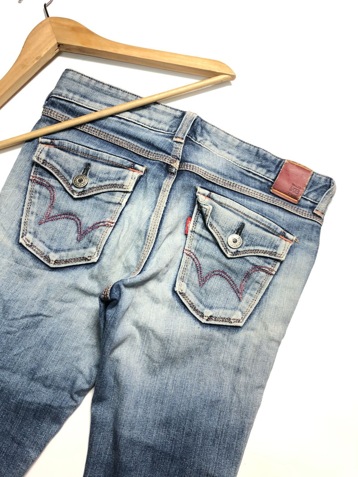 Edwin × Vintage VINTAGE EDWIN SELVEDGE SHORT QUARTER DISTRESSED FOR G1RL Size US 30 / EU 46 - 10 Thumbnail
