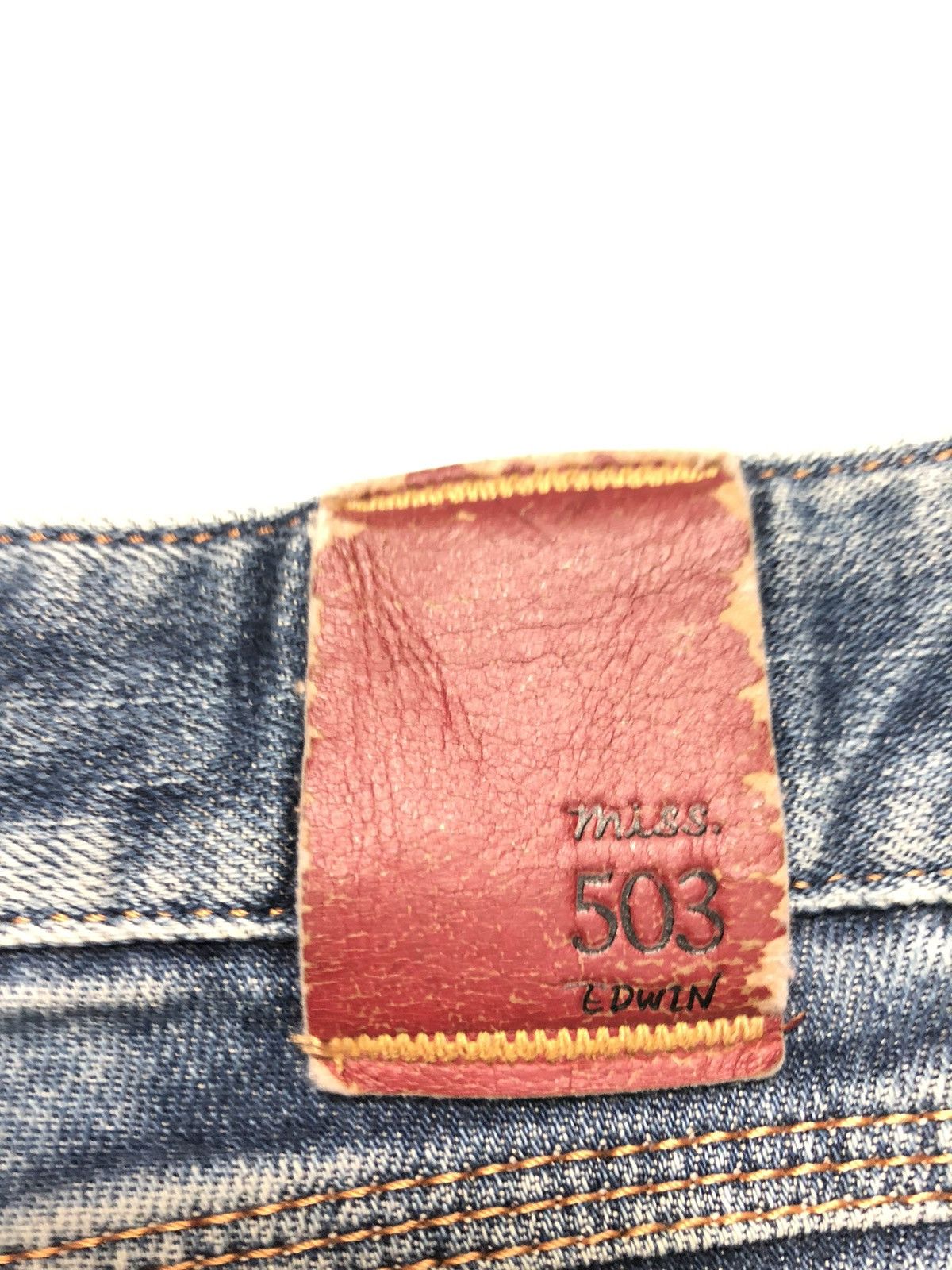 Edwin × Vintage VINTAGE EDWIN SELVEDGE SHORT QUARTER DISTRESSED FOR G1RL Size US 30 / EU 46 - 13 Thumbnail