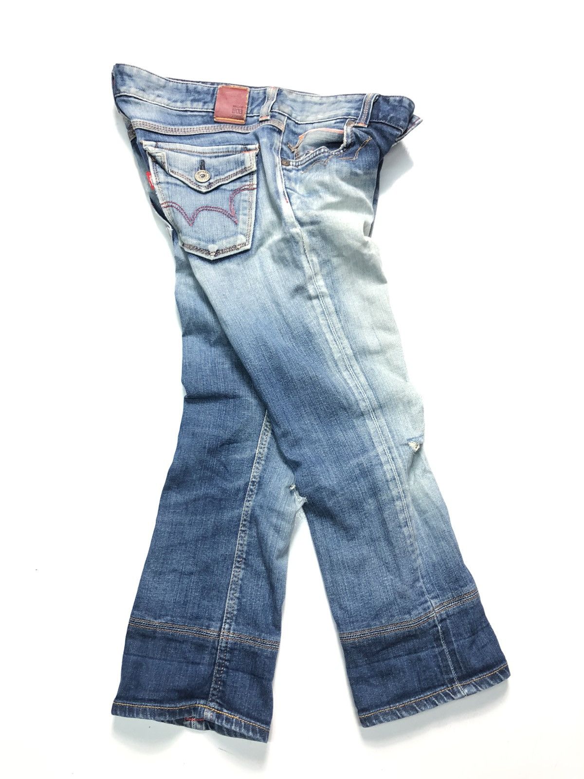 Edwin × Vintage VINTAGE EDWIN SELVEDGE SHORT QUARTER DISTRESSED FOR G1RL Size US 30 / EU 46 - 15 Thumbnail