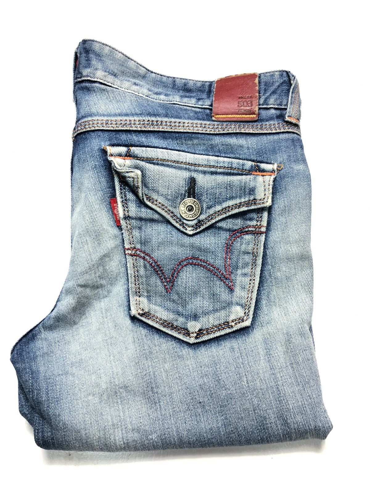 Edwin × Vintage VINTAGE EDWIN SELVEDGE SHORT QUARTER DISTRESSED FOR G1RL Size US 30 / EU 46 - 19 Thumbnail
