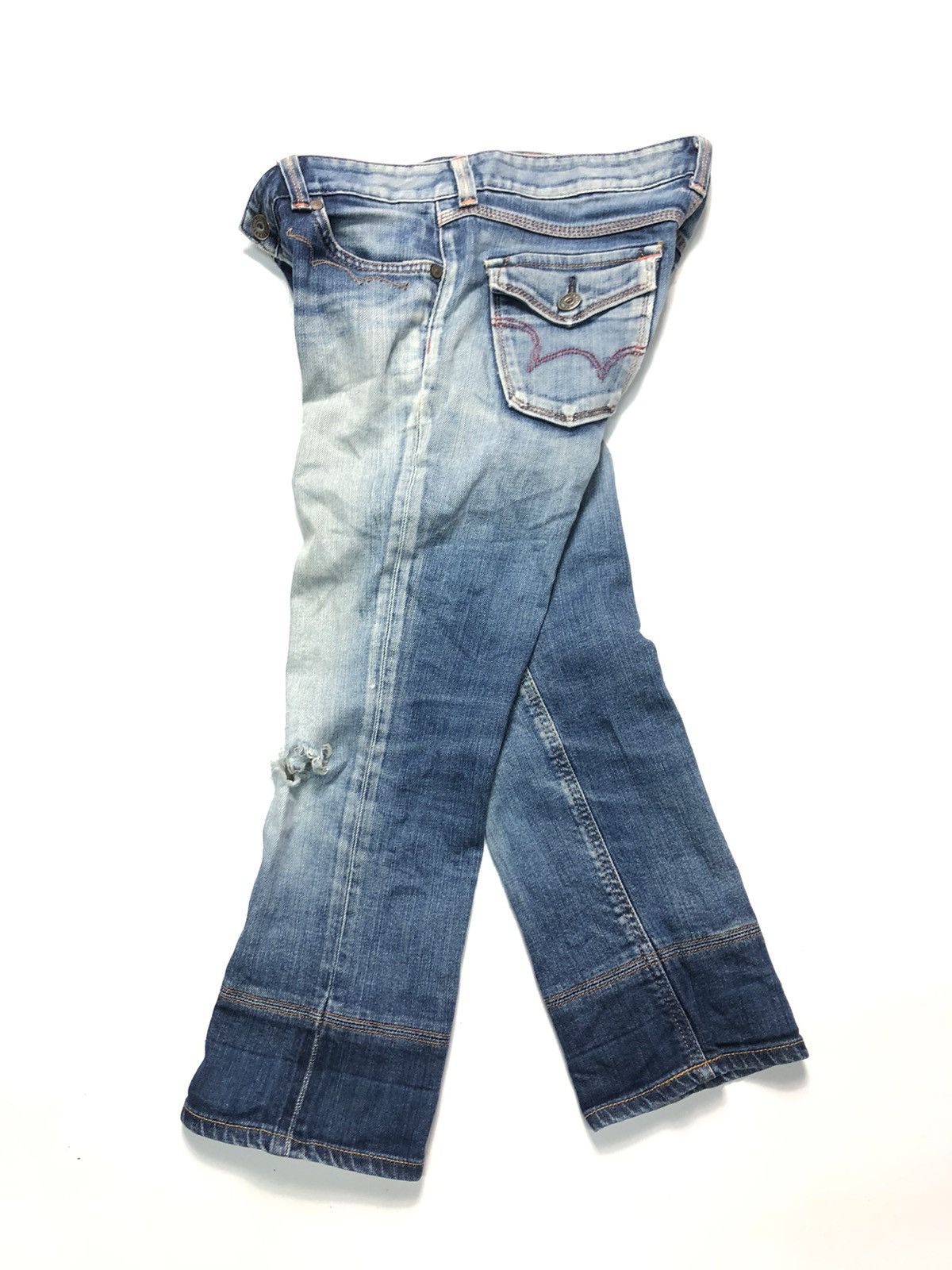 Edwin × Vintage VINTAGE EDWIN SELVEDGE SHORT QUARTER DISTRESSED FOR G1RL Size US 30 / EU 46 - 14 Thumbnail
