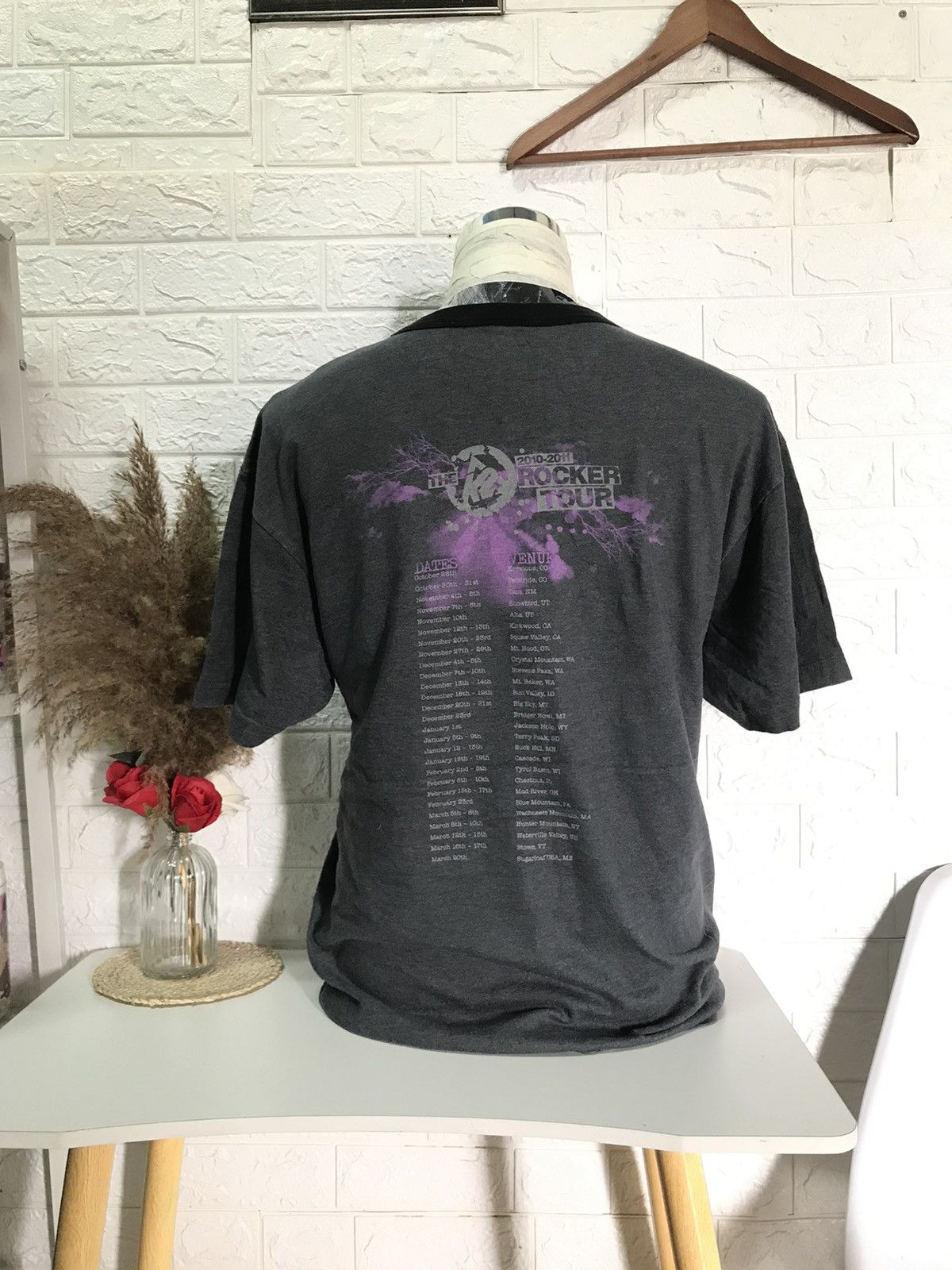 Band Tees K2 ROCKER TOUR RINGER TEE Size US XL / EU 56 / 4 - 3 Thumbnail