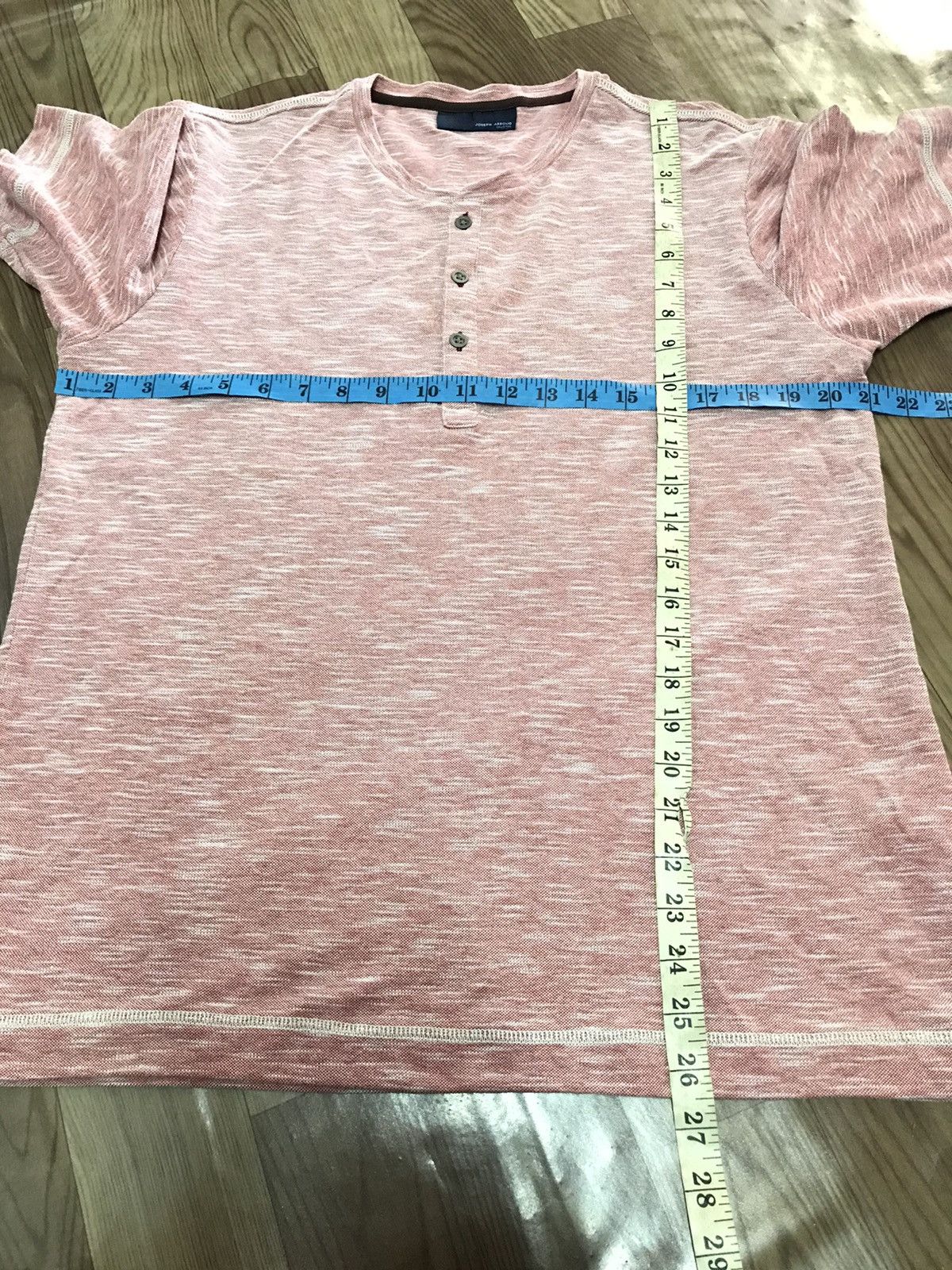 Designer × Joseph Abboud × Vintage VINTAGE JOSEPH ABBOUD QUARTER BUTTON UP TEE Size US M / EU 48-50 / 2 - 6 Thumbnail