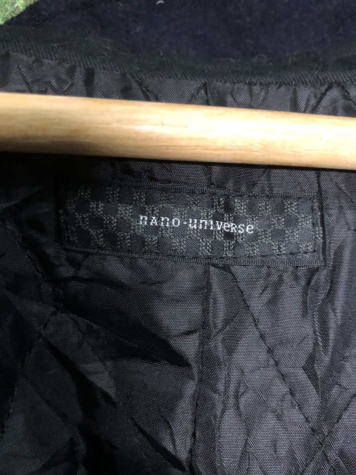 Japanese Brand × NANO universe NANO-UNIVERSE BLACK WOOL ZIPPER/BUTTON JACKET Size US S / EU 44-46 / 1 - 3 Thumbnail