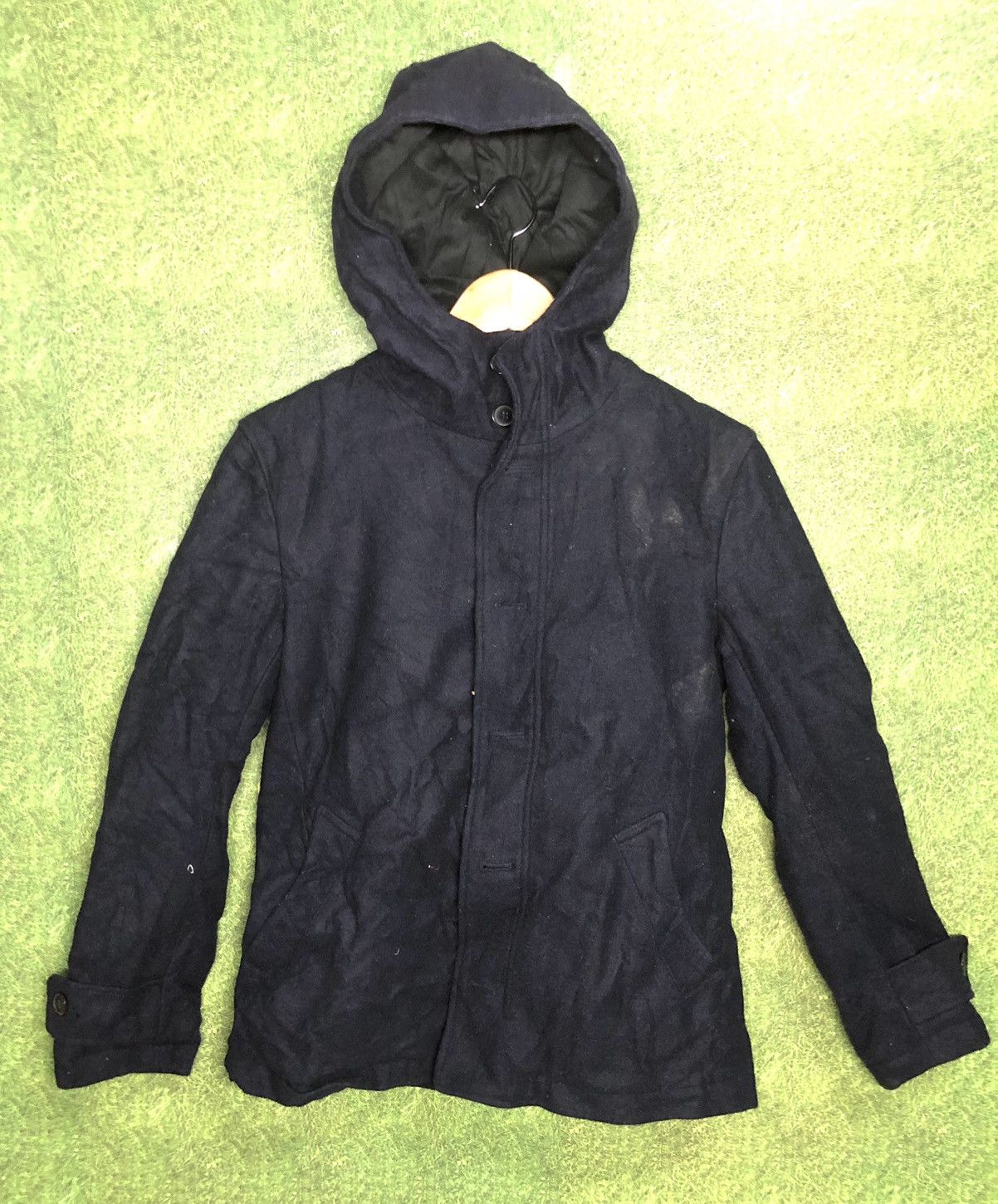 Japanese Brand × NANO universe NANO-UNIVERSE BLACK WOOL ZIPPER/BUTTON JACKET Size US S / EU 44-46 / 1 - 1 Thumbnail