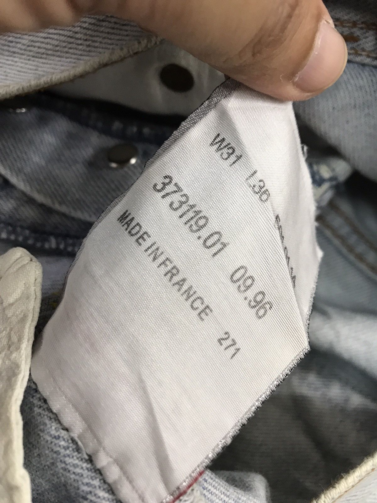 Levi's Vintage Clothing × Vintage 🔥Vintage 90s Levi’s patchwork design denim pant Size US 29 - 13 Thumbnail