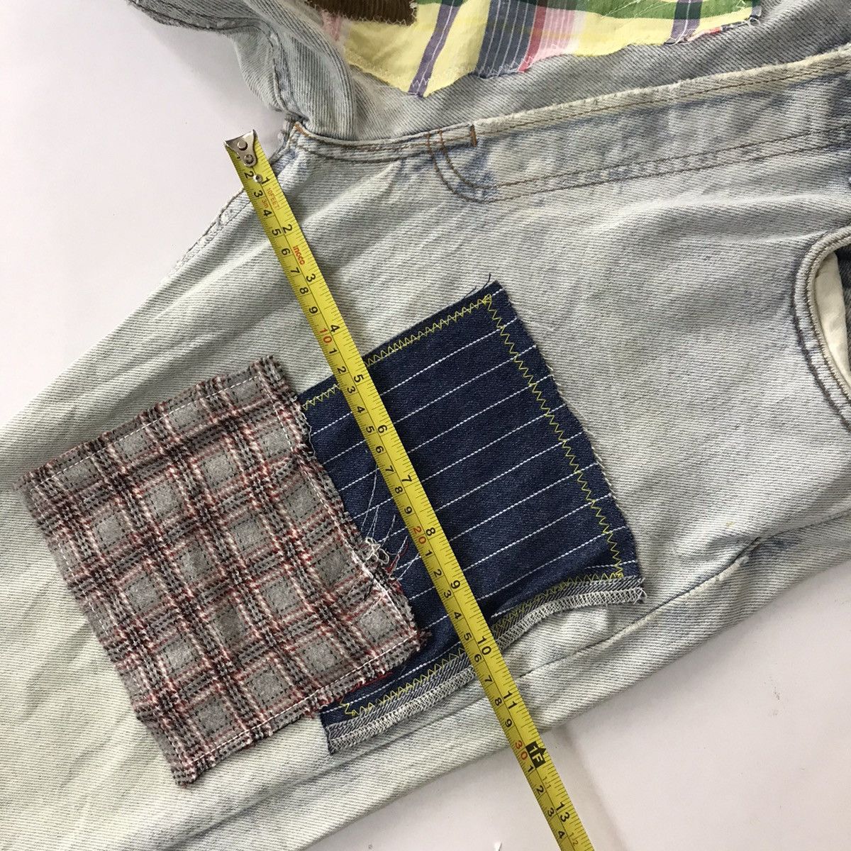Levi's Vintage Clothing × Vintage 🔥Vintage 90s Levi’s patchwork design denim pant Size US 29 - 10 Thumbnail